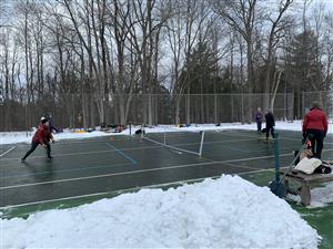 Pickleball in the Snow!